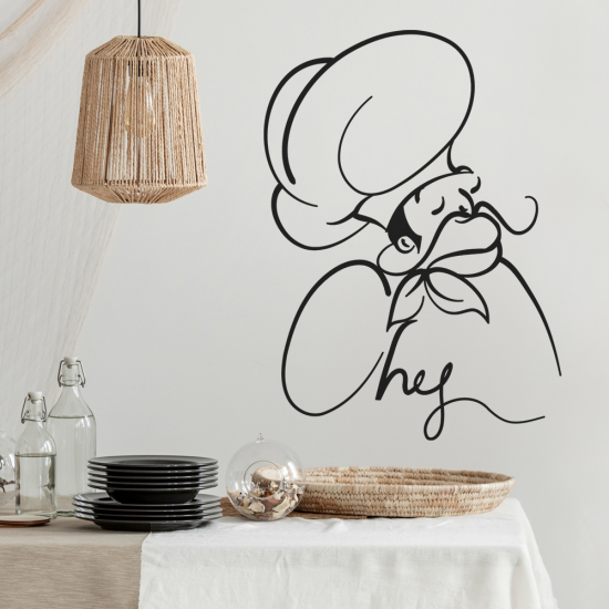 Adesivo Murale - Chef di cucina