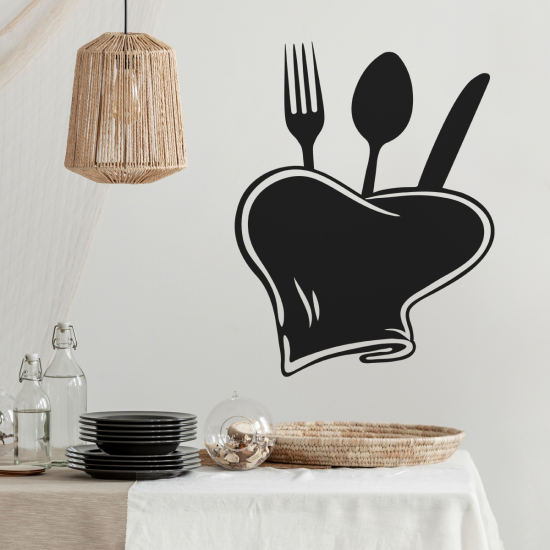 Adesivo Murale - Cucina Coperti
