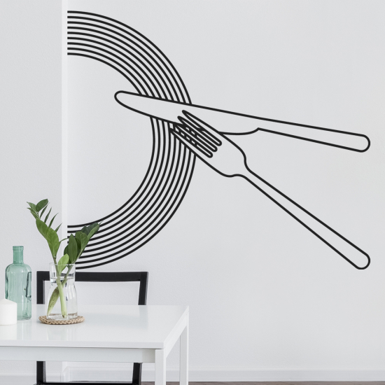 Adesivo Murale - Cucina Coperti