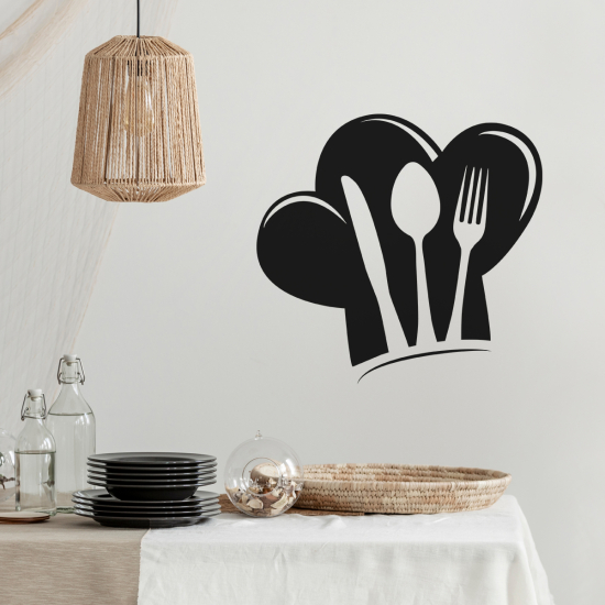 Adesivo Murale - Cucina Coperti