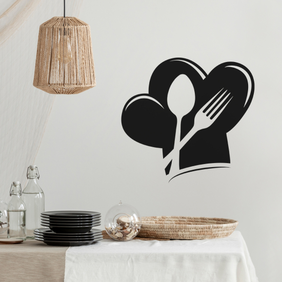 Adesivo Murale - Cucina Coperti