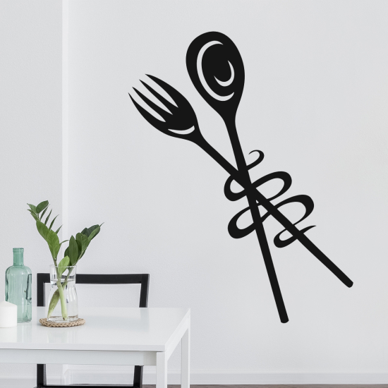 Adesivo Murale - Cucina Coperti