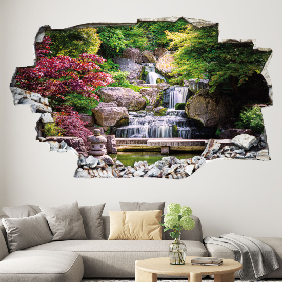 Adesivo murale effetto 3D - Cascata