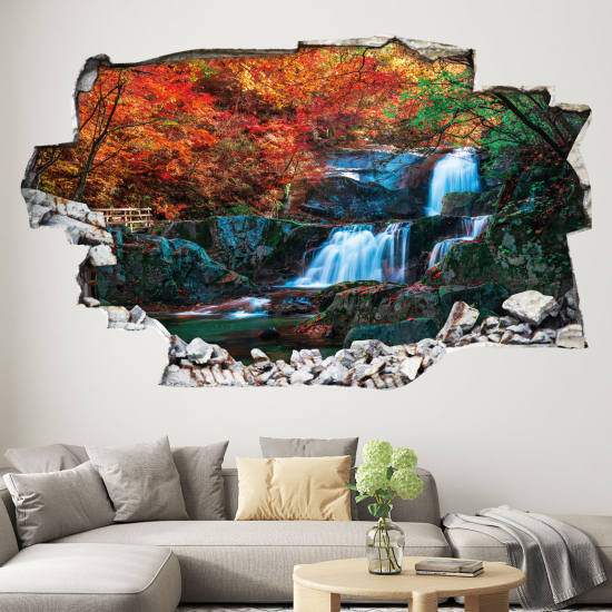 Adesivo murale effetto 3D - Cascata