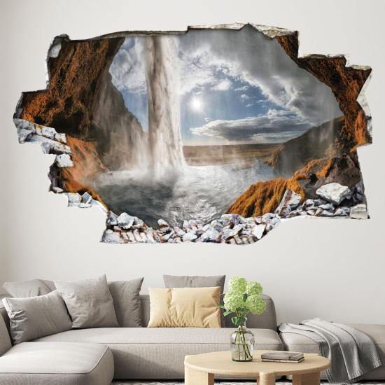 Adesivo murale effetto 3D - Cascata