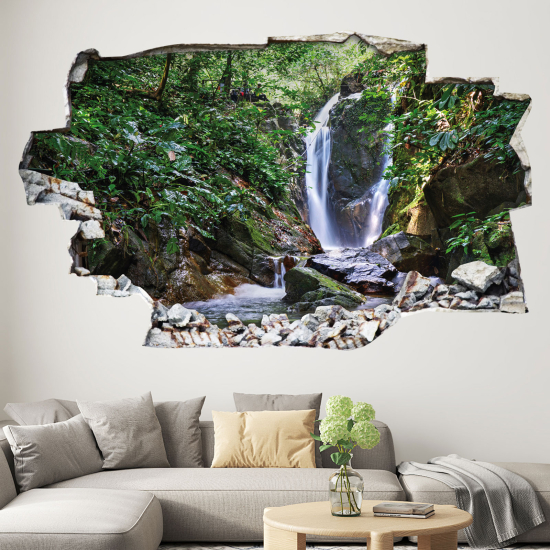 Adesivo murale effetto 3D - Cascata