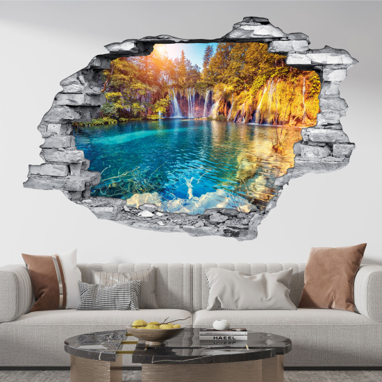 Adesivo murale effetto 3D - Cascata