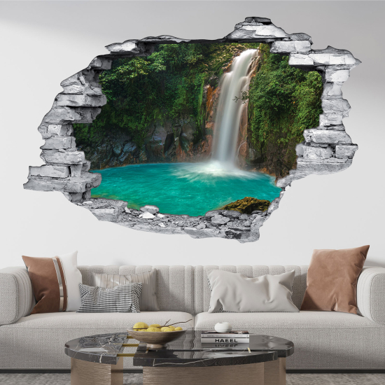 Adesivo murale effetto 3D - Cascata