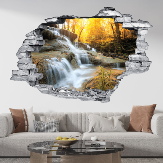 Adesivo murale effetto 3D - Cascata