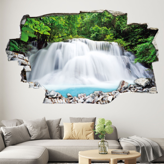 Adesivo murale effetto 3D - Cascata