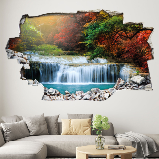 Adesivo murale effetto 3D - Cascata