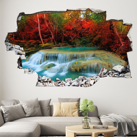 Adesivo murale effetto 3D - Cascata