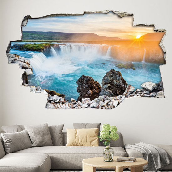 Adesivo murale effetto 3D - Cascata