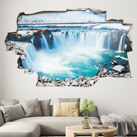 Adesivo murale effetto 3D - Cascata