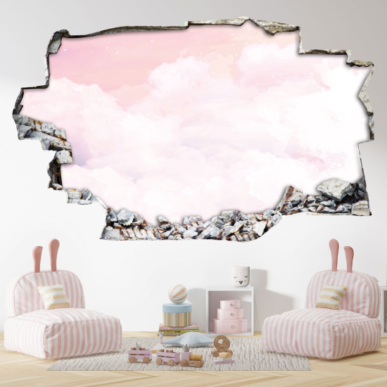Adesivo murale effetto 3D - Cielo