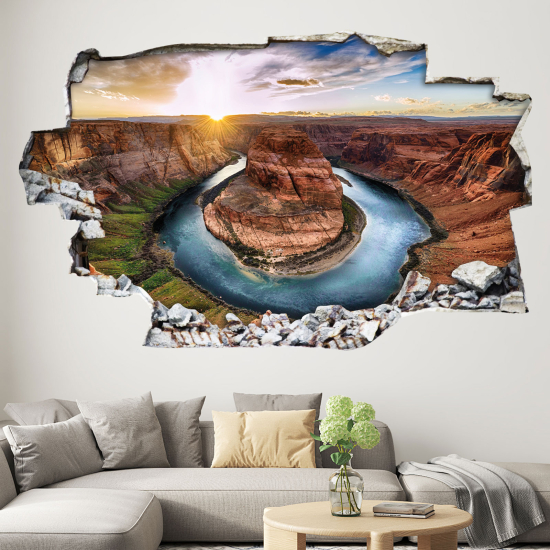 Adesivo murale effetto 3D - Grand Canyon