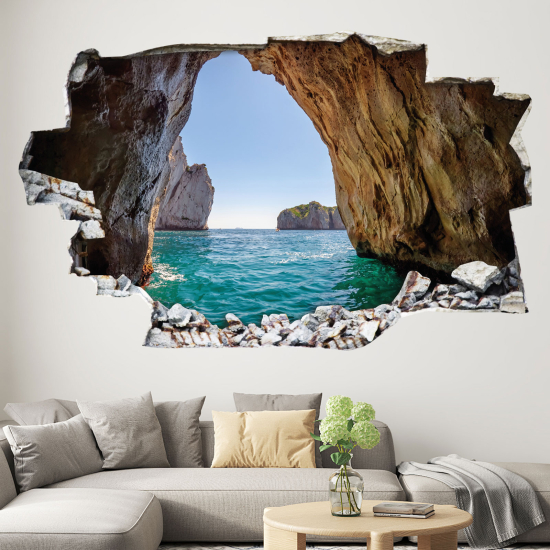 Adesivo murale effetto 3D - Grotta