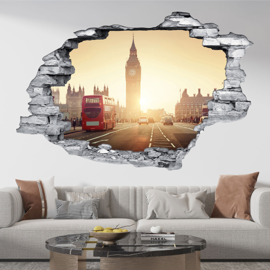 Adesivo murale effetto 3D - Londra
