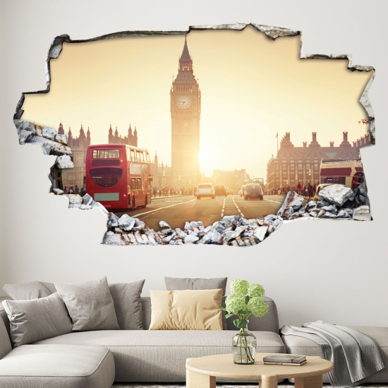 Adesivo murale effetto 3D - Londra