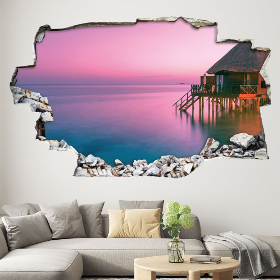 Adesivo murale effetto 3D - Mercoledì