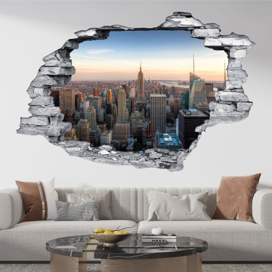 Adesivo murale effetto 3D - New York