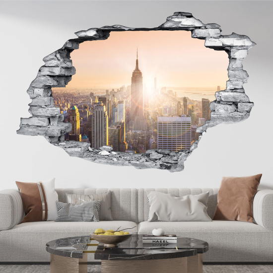 Adesivo murale effetto 3D - New York