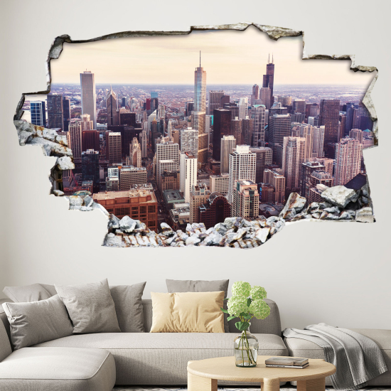 Adesivo murale effetto 3D - New York