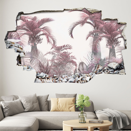 Adesivo murale effetto 3D - Palme
