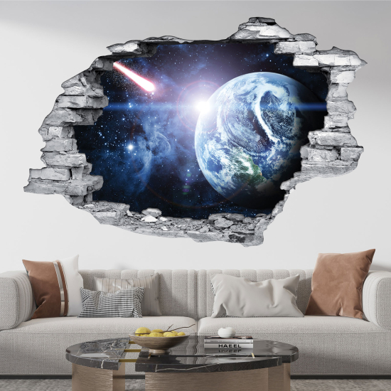 Adesivo murale effetto 3D - Spazio