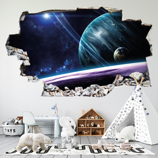 Adesivo murale effetto 3D - Spazio