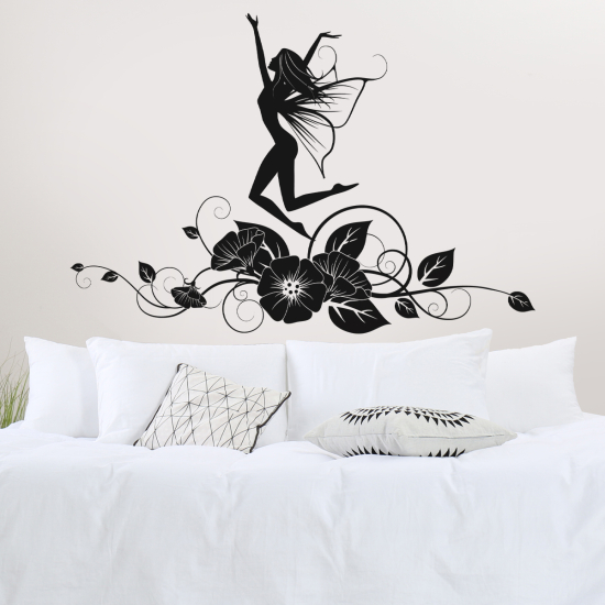Adesivo Murale - Fata Fiori