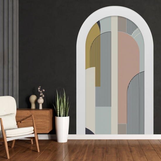 Adesivo Murale - Illusione ottica - Arco - Arches Design