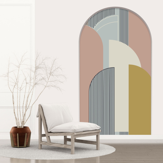Adesivo Murale - Illusione ottica - Arco - Arches Design