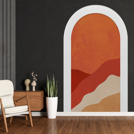 Adesivo Murale - Illusione ottica - Arco - Boho
