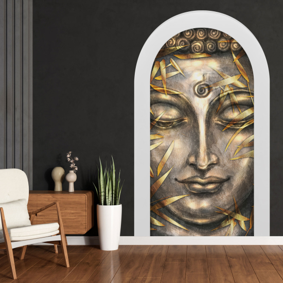 Adesivo Murale - Illusione ottica - Arco - Buddha
