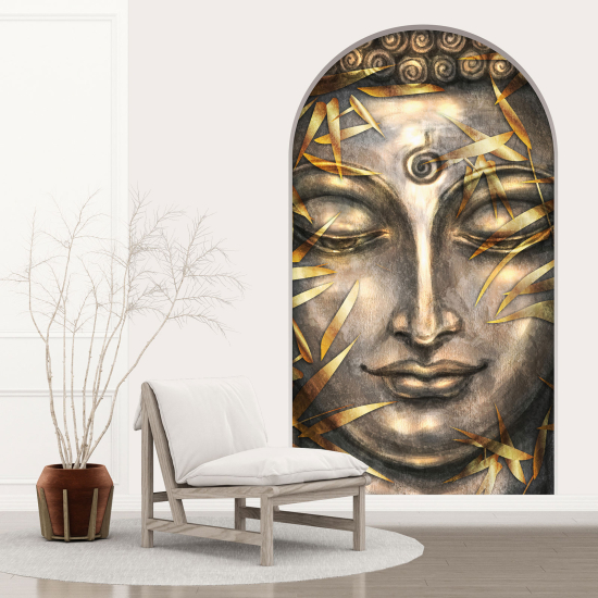 Adesivo Murale - Illusione ottica - Arco - Buddha