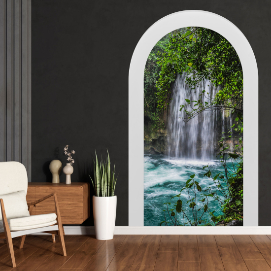 Adesivo Murale - Illusione ottica - Arco - Cascata