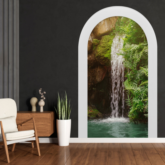 Adesivo Murale - Illusione ottica - Arco - Cascata