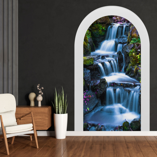 Adesivo Murale - Illusione ottica - Arco - Cascata