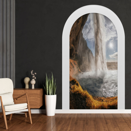 Adesivo Murale - Illusione ottica - Arco - Cascata