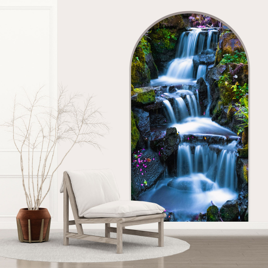 Adesivo Murale - Illusione ottica - Arco - Cascata