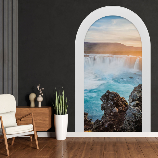 Adesivo Murale - Illusione ottica - Arco - Cascate