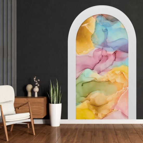 Adesivo Murale - Illusione ottica - Arco - Design