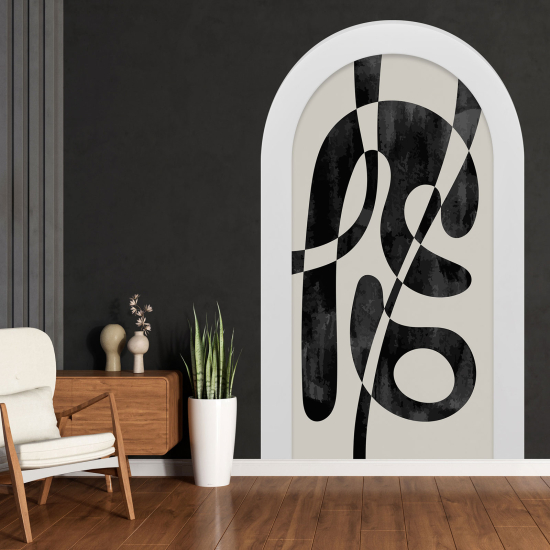 Adesivo Murale - Illusione ottica - Arco - Design