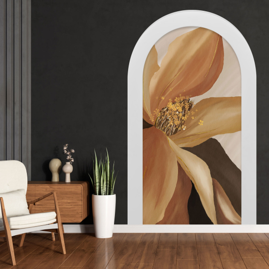 Adesivo Murale - Illusione ottica - Arco - Fiore