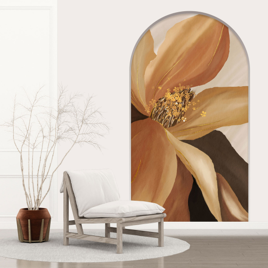 Adesivo Murale - Illusione ottica - Arco - Fiore