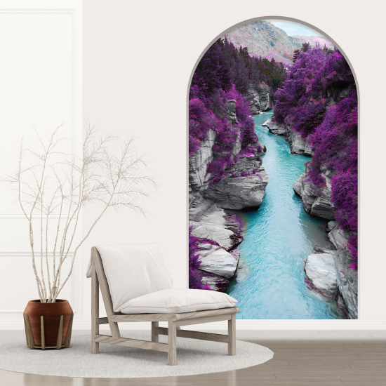 Adesivo Murale - Illusione ottica - Arco - Fiume