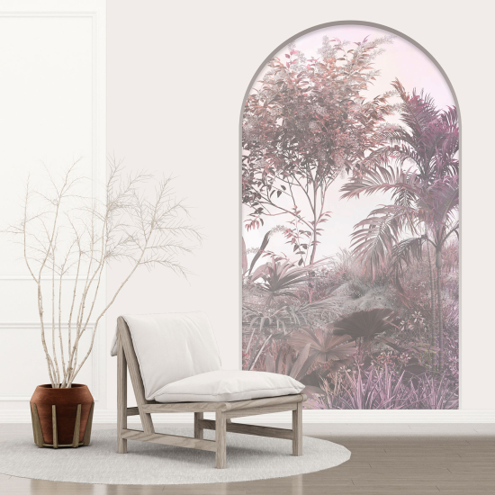 Adesivo Murale - Illusione ottica - Arco - Foresta