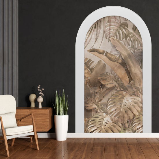 Adesivo Murale - Illusione ottica - Arco - Foresta Tropicale