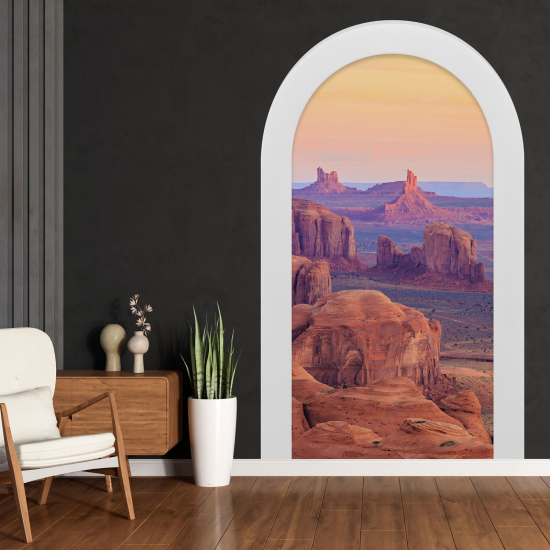 Adesivo Murale - Illusione ottica - Arco - Grand Canyon